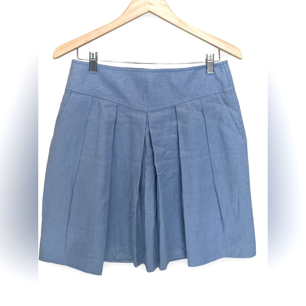 Banana Republic Pleated Chambray Skirt | 2 |
